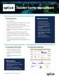 Splice Telecom Carrier Management Data Sheet-2026
